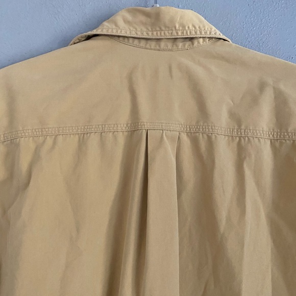 Carhartt Button Down Men’s Size Medium Khaki Short Sleeve 100% Cotton Vintage - Picture 7 of 7